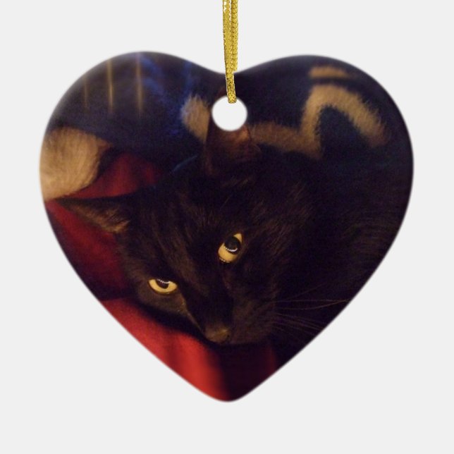 Ornement Cœur En Céramique L'ornement de coeur le plus bel (Devant)