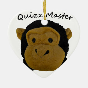 Ornement Cœur En Céramique Maître de Quiz