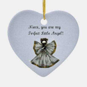Ornement Cœur En Céramique Niece, tu es mon...