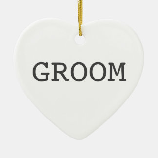 Ornement Cœur En Céramique Ornement en forme de coeur de marié