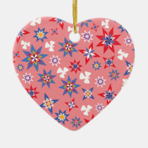 rouge et bleu d'ange de neige