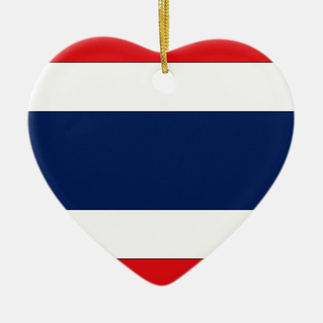 Ornement Cœur En Céramique Thaïlande (Devant)
