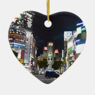 Ornement Cœur En Céramique Tokyo