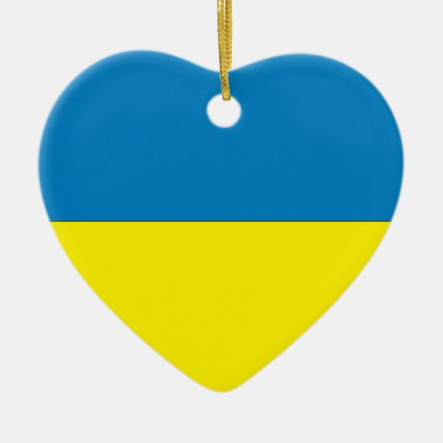 Ornement Cœur En Céramique Ukraine (Devant)