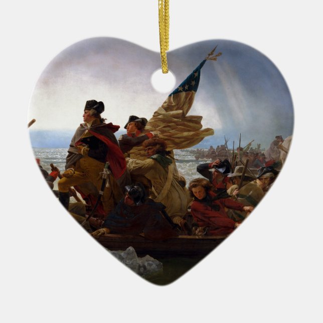 Ornement Cœur En Céramique Washington art de cru croisant Delaware - USA (Devant)