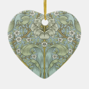 Ornement Cœur En Céramique William Morris Spring Thicket : Floral antique
