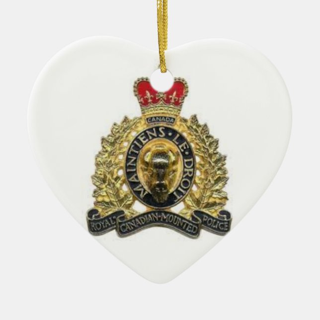 Ornement coeur heart rcmp (Devant)