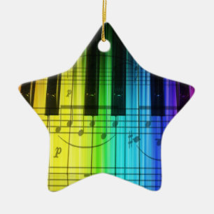 Ornement coloré de clavier de piano