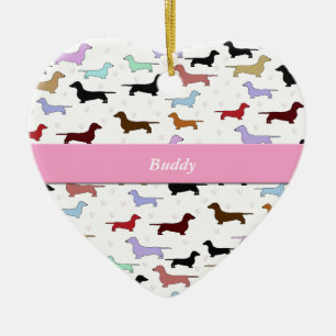 Ornement coloré de teckel