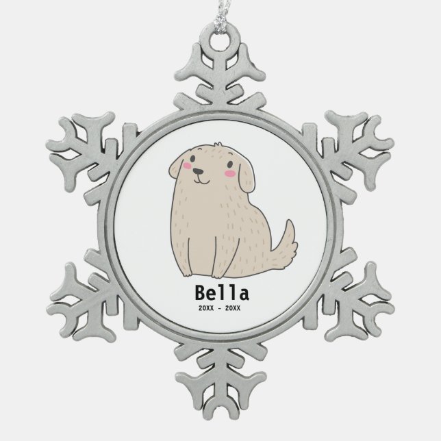 Ornement commémoratif de chien personnalisé, garde (Devant)
