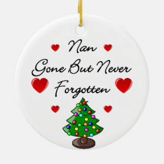 Ornement commémoratif en céramique d'arbre de Noël