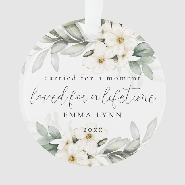 Ornement commémoratif pour bébé fausse couche (devant)