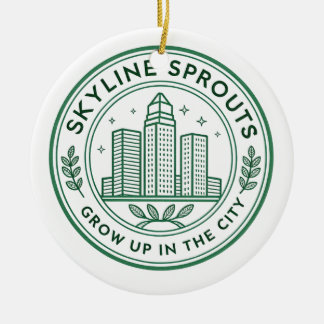 Ornement commémoratif Skyline Sprouts | Agricultur