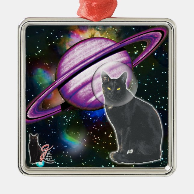 Ornement Cosmo Space-Cat (Devant)