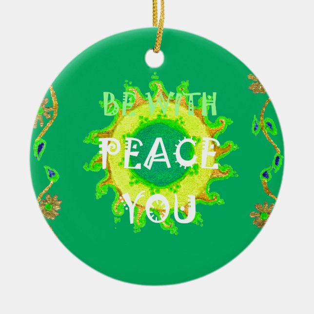 Ornement Créez votre propre Avoir une belle journée Paix So (Devant)