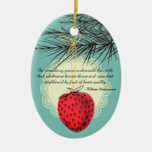 Ornement culinaire de Noël de fruit de fraise