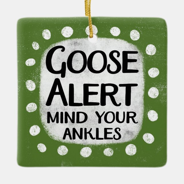 Ornement d'alerte d'oie (Devant)