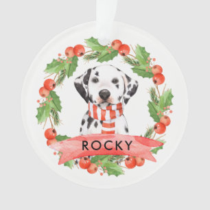 Ornement dalmatien mignon de Noël d'animal