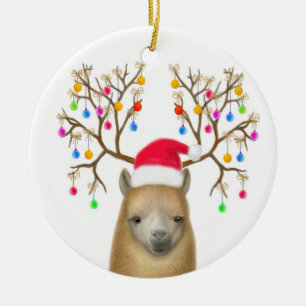 Ornement d'alpaga de Joyeux Noël