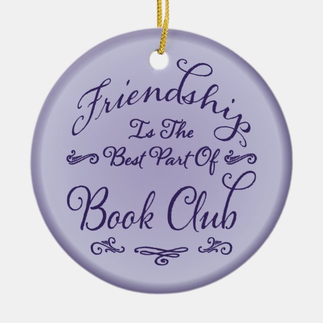 Ornement d'amitié de club de lecture (Devant)