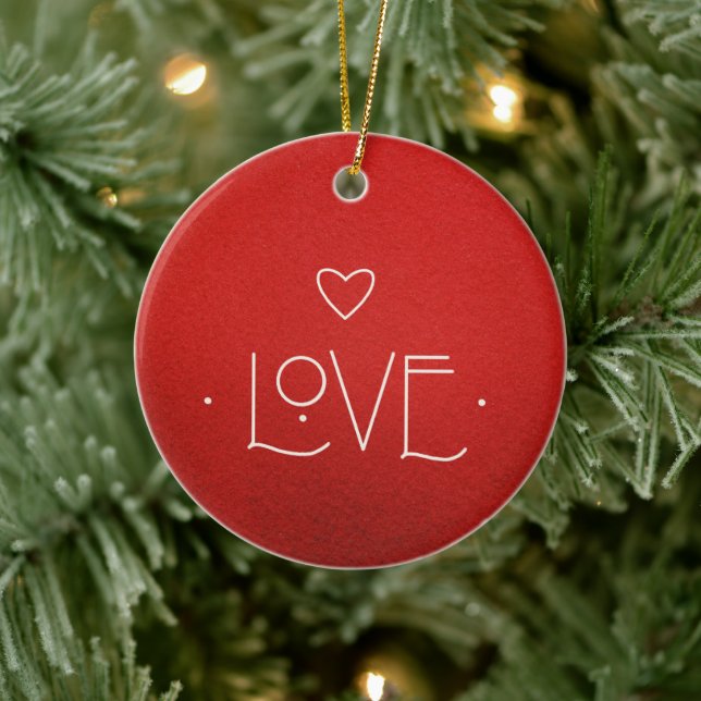 ORNEMENT D'AMOUR, AVEC MESSAGE PERSONNALISÉ SUR LE (Arbre)