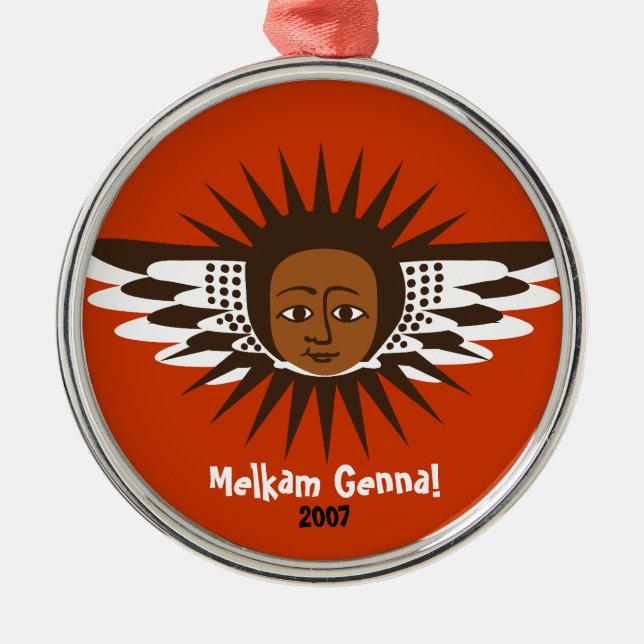 Ornement d'ange d'adoption de Melkam Genna (Devant)