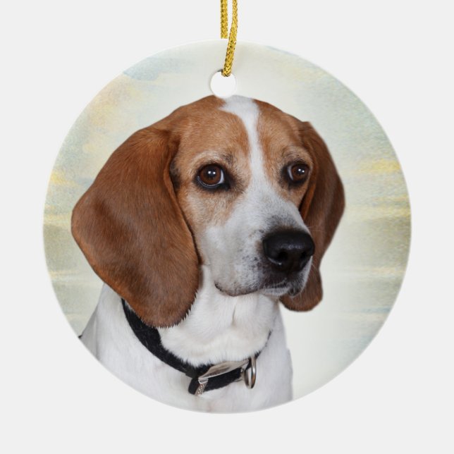 Ornement d'ange de beagle (Devant)