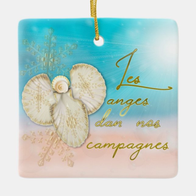 Ornement d'Angel Coquille de plage (Devant)