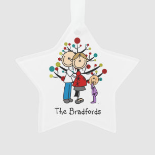 Ornement dans l'expectative de Noël de fille