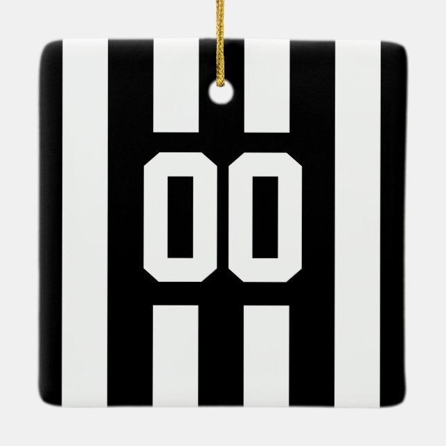 Ornement d'arbitre de hockey personnalisé (Dos)