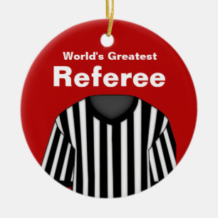 Ornement d'arbitre rouge personnalisé