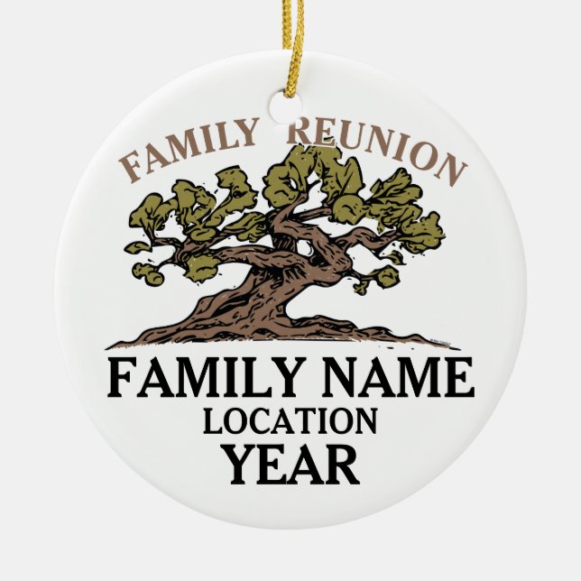 Ornement d'arbre de la Réunion de famille (Devant)