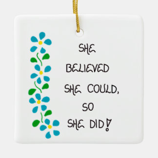 Ornement d'arbre de Noël - Citation sur les femmes