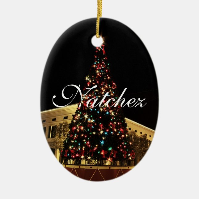 Ornement d'arbre de Noël de Natchez (Devant)