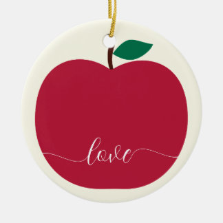 Ornement d'arbre de Noël de pomme