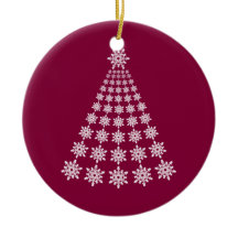 Ornement d'arbre de Noël de Snowflake