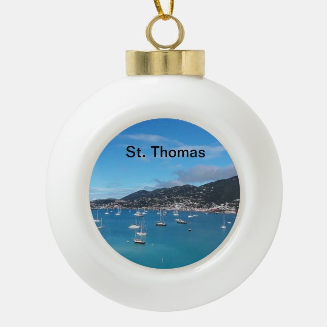 Ornement d'arbre de Noël de St Thomas (Devant)