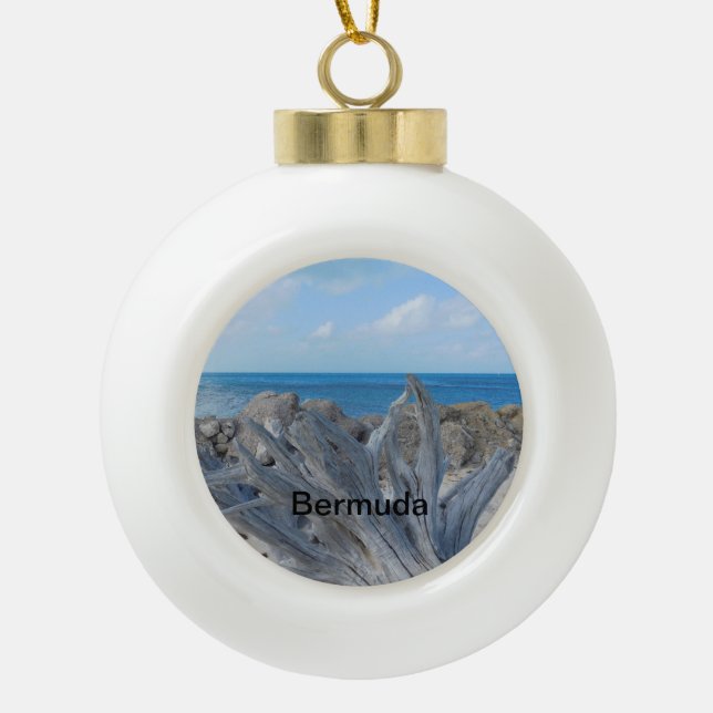 Ornement d'arbre de Noël des Bermudes (Devant)