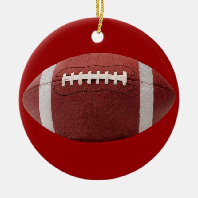 Ornement d'arbre de Noël du football (Devant)