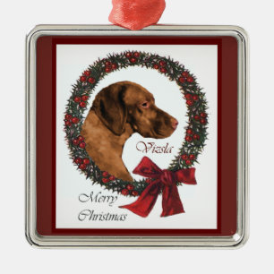 Ornement d'arbre de Noël Vizsla