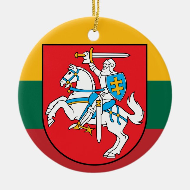Ornement d'arbre de Noël Vytis en Lituanie (Devant)