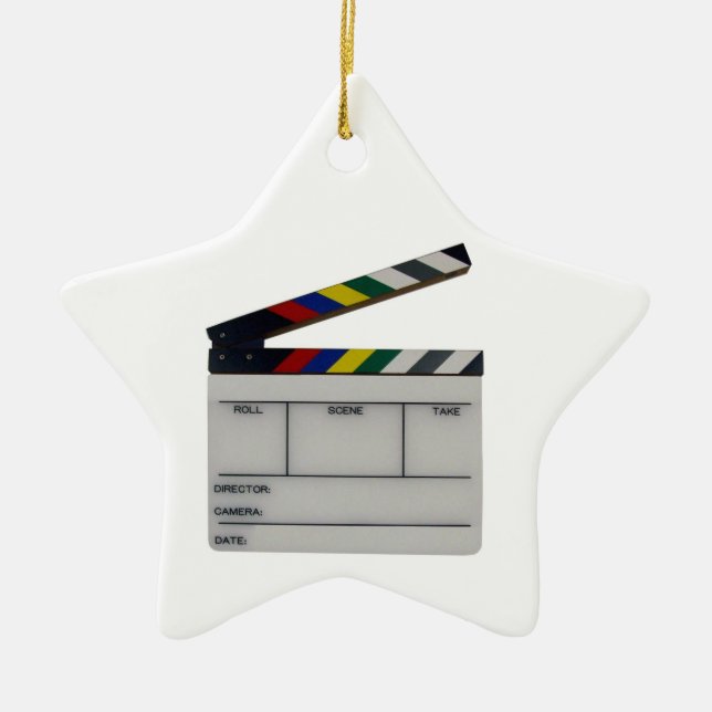Ornement d'ardoise de pellicule cinématographique (Devant)