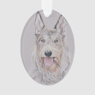 Ornement d'art de Berger Picard Dog