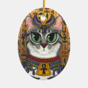 Ornement d'art de chat de Bastet d'Egyptienne de