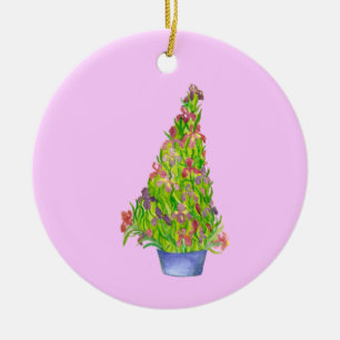 Ornement d'art iris de Noël