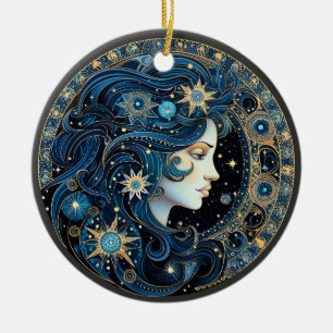 Ornement d'astrologie personnalisée Zodiac Virgo
