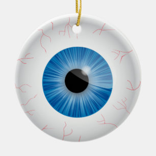 Ornement de balle bleue