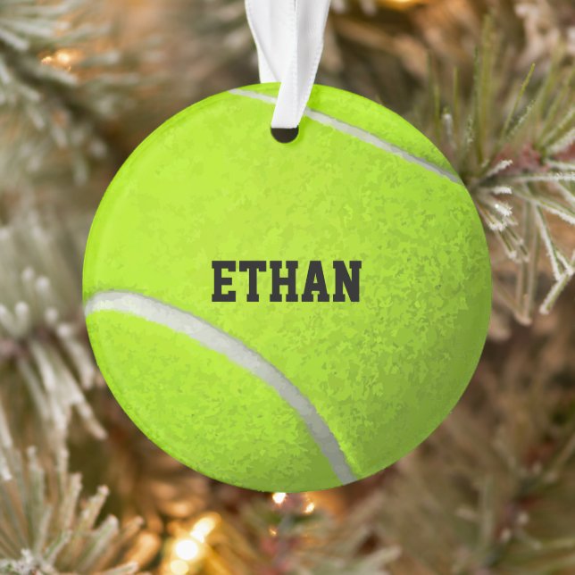 Ornement de balle de tennis personnalisé (Arbre)