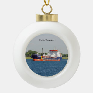 Ornement de balle ou de flocon de neige de Damia D