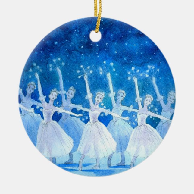 Ornement de ballet - danse des flocons de neige (Devant)